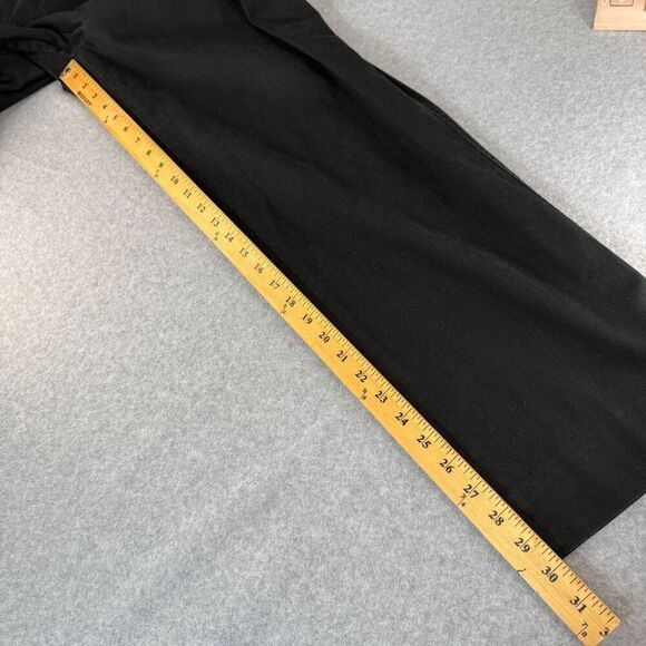 Hiltl Black Trousers Pants Marked Size 36 Romania 30" Inseam Chino Straight Mens - Picture 9 of 12